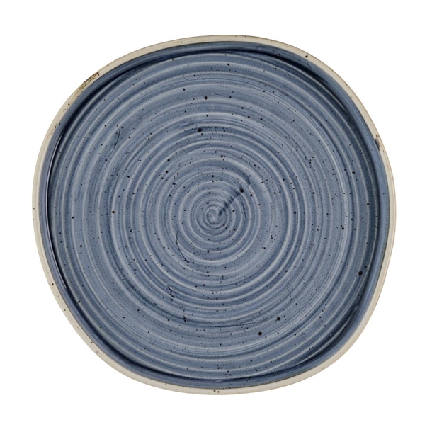 Churchill Stonecast Blueberry Organic Walled Plate 257mm (Box 6) (Direct)