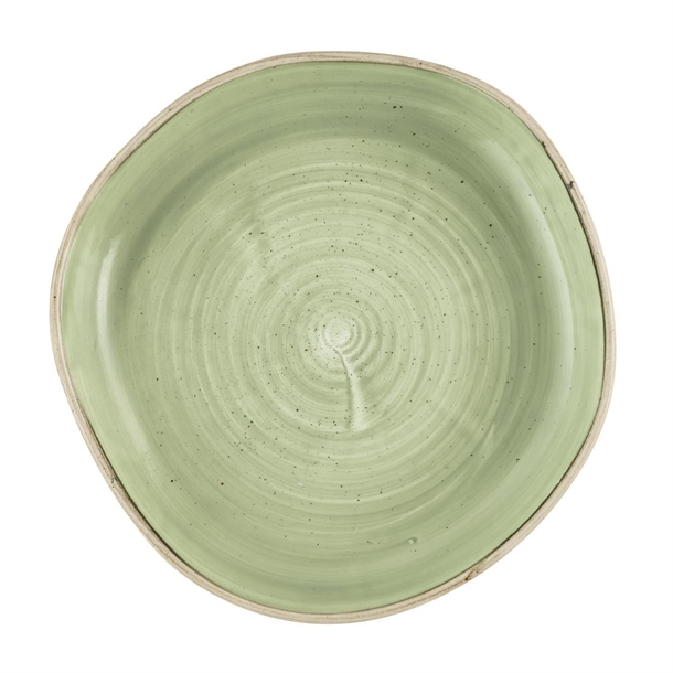 Churchill Stonecast Sage Green Organic Walled Bowl 232mm (Box 6) (Direct)