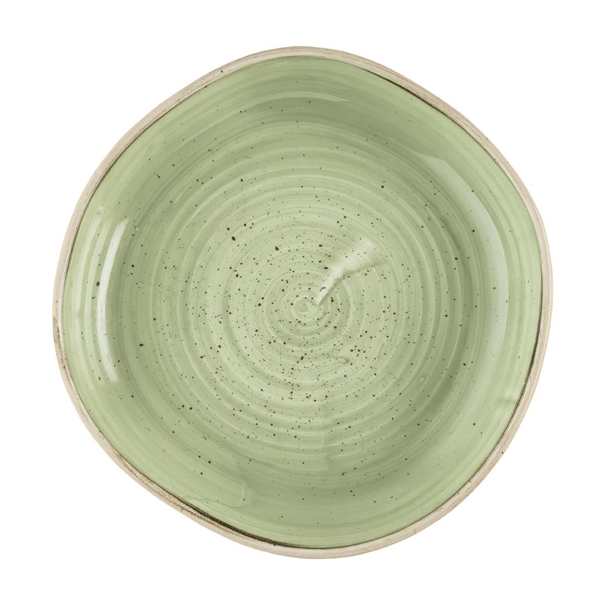 Churchill Stonecast Sage Green Organic Walled Bowl 197mm (Box 6) (Direct)