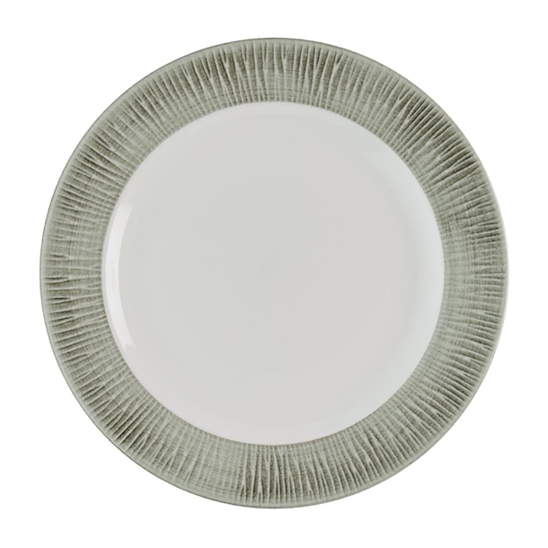 Churchill Bamboo Ceramic Spinwash Alpine Teller mit Fuß, 157 mm, (12 Stück)