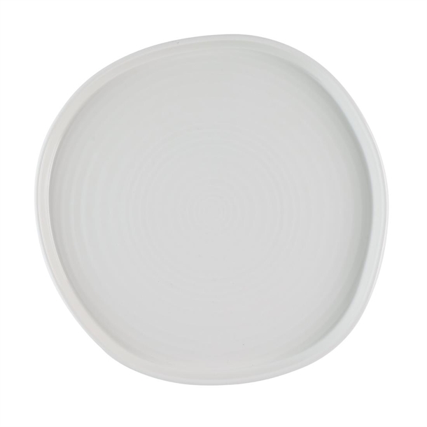 Churchill White Organic Walled Plate 257mm (Box 6) (Direct)