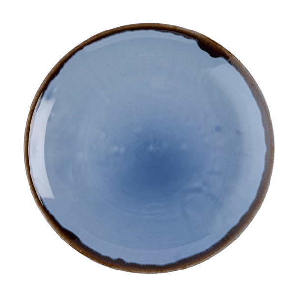 Dudson Harvest Indigo Coupe Plate 220mm (Box 12) (Direct)