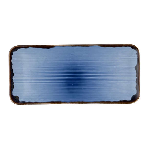Dudson Harvest Indigo Organic Coupe Rectangle Platter 405x181mm (Box 6) (Direct)