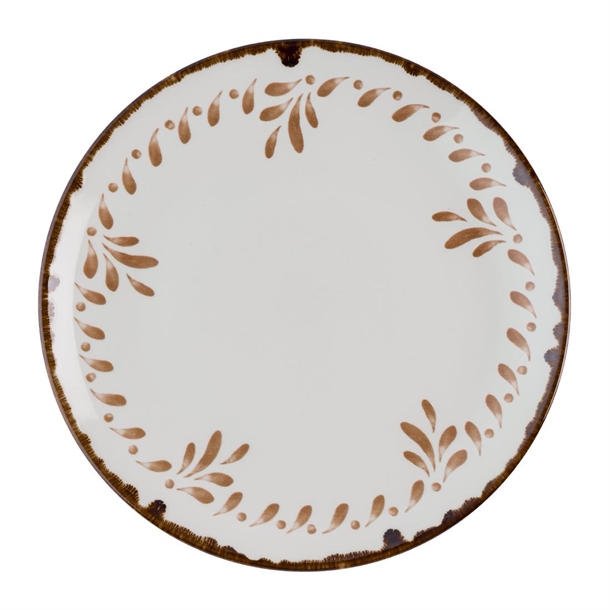 Dudson Harvest Mediterranean Terracotta Coupe Plate 260mm (Box 12) (Direct)