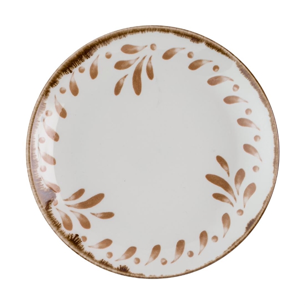 Dudson Harvest Mediterranean Terracotta Coupe Plate 165mm (Box 12) (Direct)