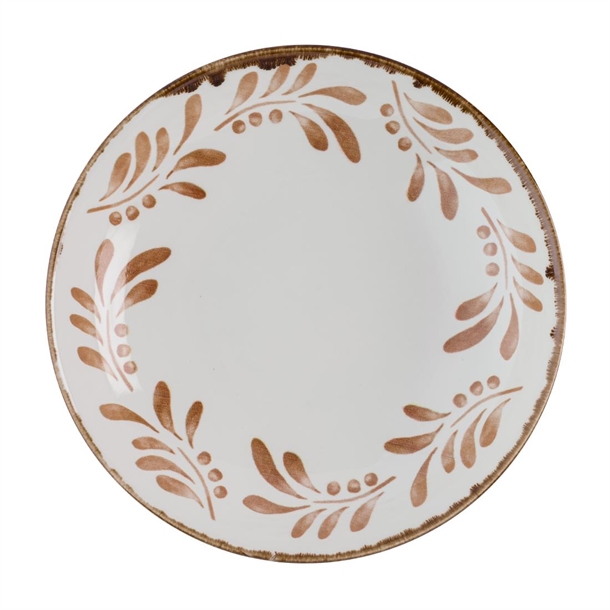 Dudson Harvest Mediterranean Terracotta Coupe Bowl 247mm (Box 12) (Direct)