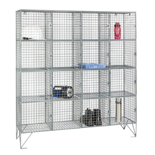 Sixteen Compartment Mesh Locker (Direct)