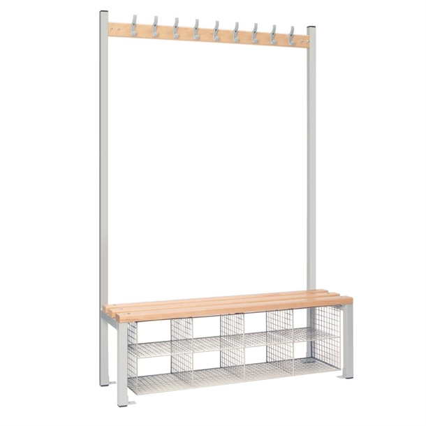 Single Sided Island Seating with Mesh Basket (Direct)