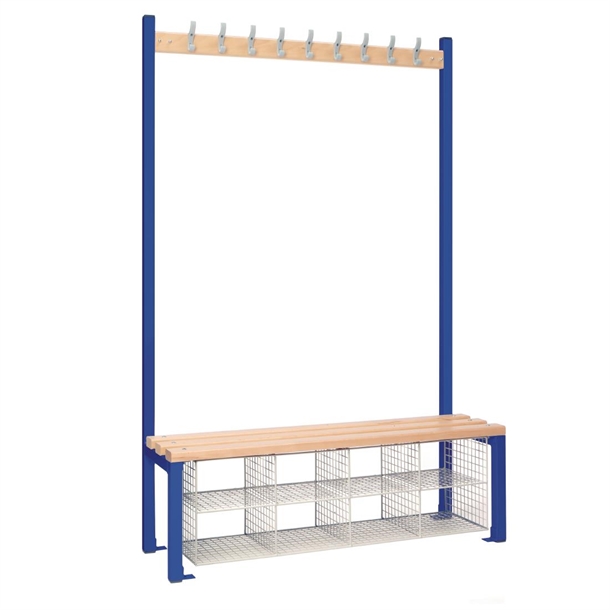 Single Sided Island Seating with Mesh Basket (Direct)
