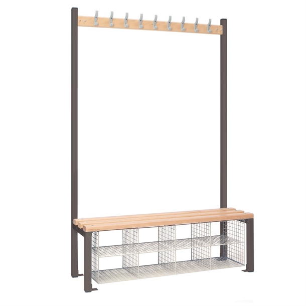 Single Sided Island Seating with Mesh Basket (Direct)