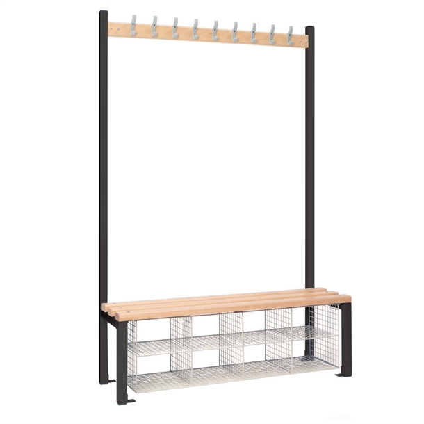 Single Sided Island Seating with Mesh Basket (Direct)