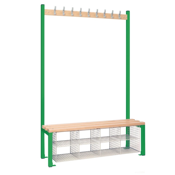 Single Sided Island Seating with Mesh Basket (Direct)