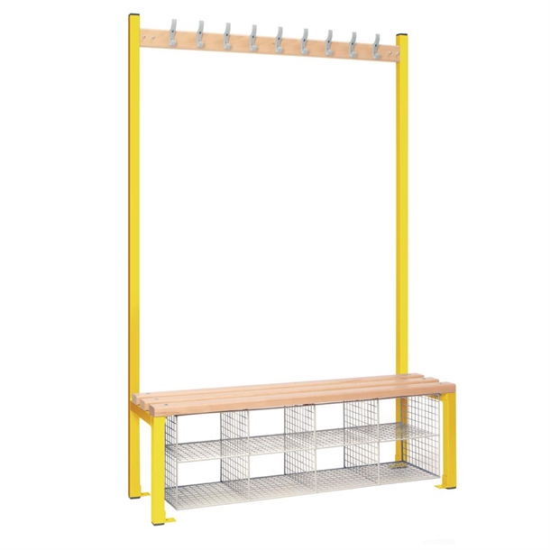 Single Sided Island Seating with Mesh Basket (Direct)