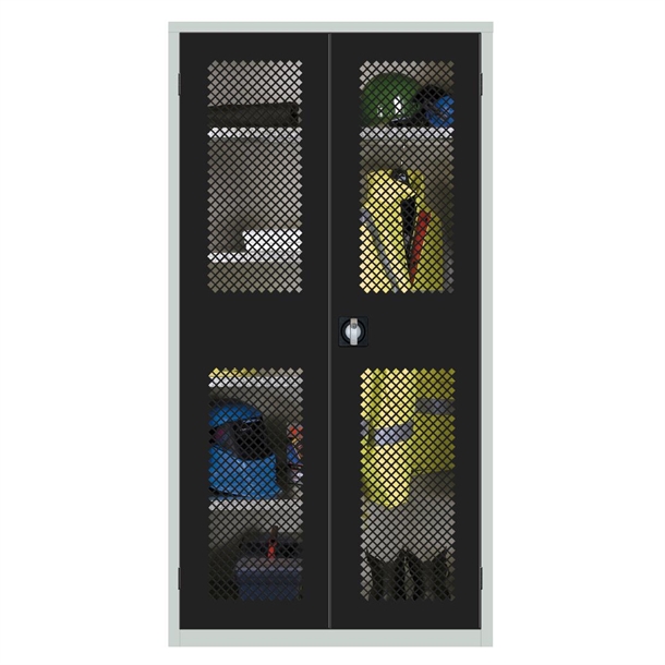 Clothing And Equipment Mesh Fronted Cupboard (Direct)