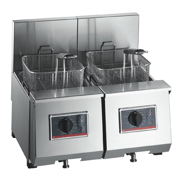 FriFri Profi+ 6 + 6 Electric Countertop TwinTank Fryer 2 Baskets 2x4.6kW(B2B)