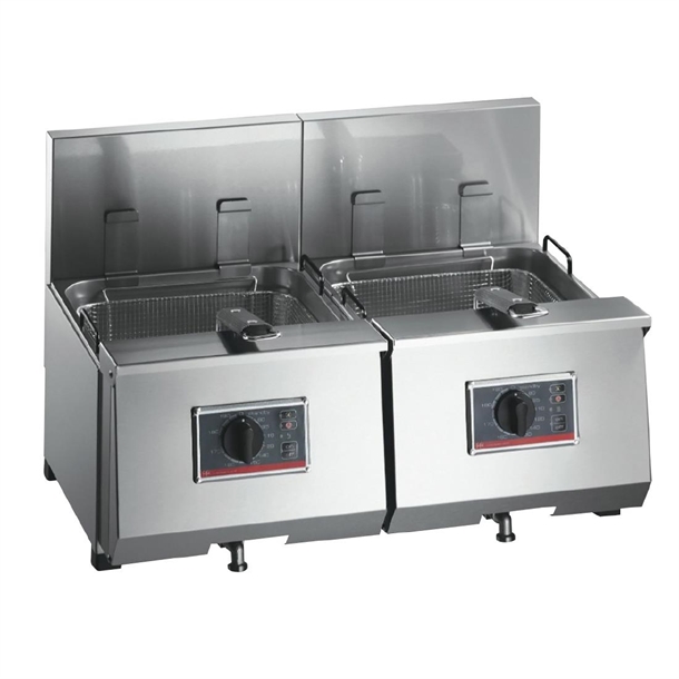 FriFri Profi+ 8 + 8 Electric Countertop Twin Tank Fryer2 Baskets 2x6.9kW(B2B)
