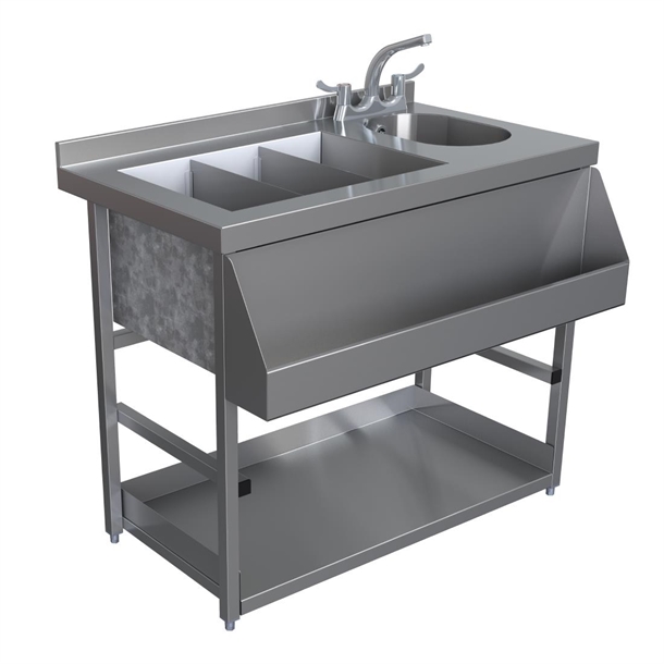Parry Modular Bar Cocktail Station w/Ice Well & Hand Sink MB-CS10 (Direct)