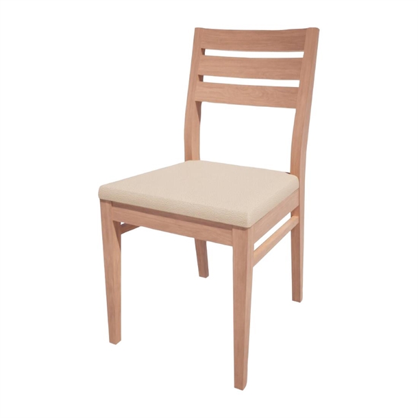 Bolero Bespoke Marty A Side Chair in Cream/Beech (Direct)
