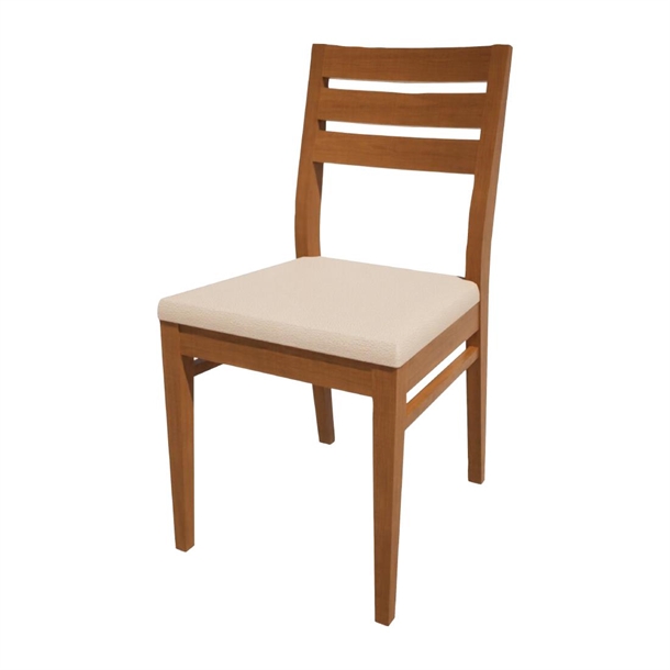 Bolero Bespoke Marty A Side Chair in Cream/Oak (Direct)