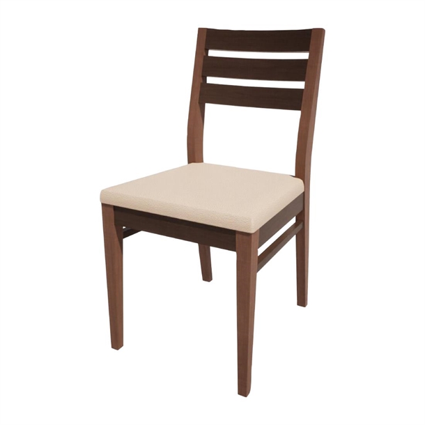 Bolero Bespoke Marty A Side Chair in Cream/Wenge (Direct)