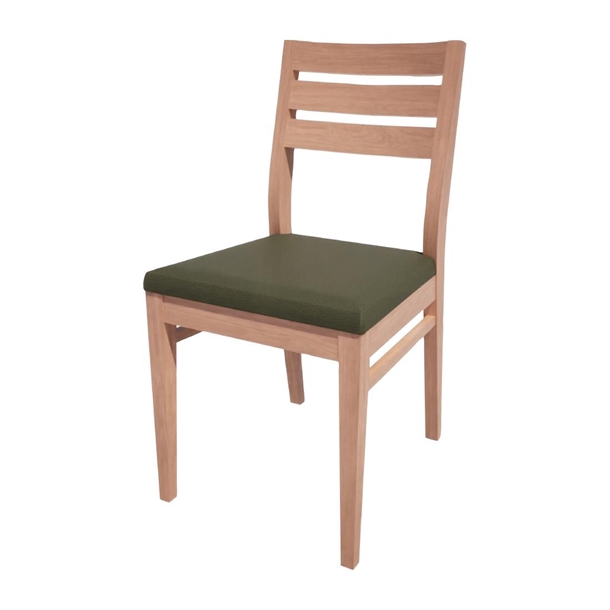 Bolero Bespoke Marty A Side Chair in Olive/Beech (Direct)