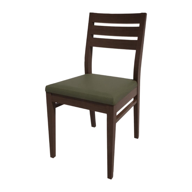 Bolero Bespoke Marty A Side Chair in Olive/Wenge (Direct)