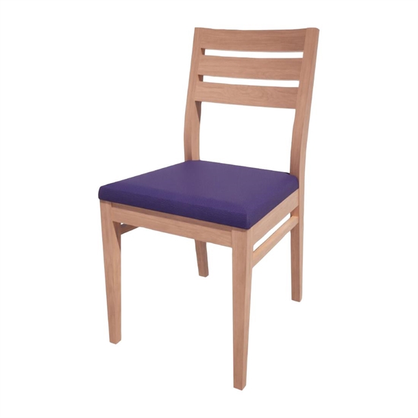 Bolero Bespoke Marty A Side Chair in Blue/Beech (Direct)