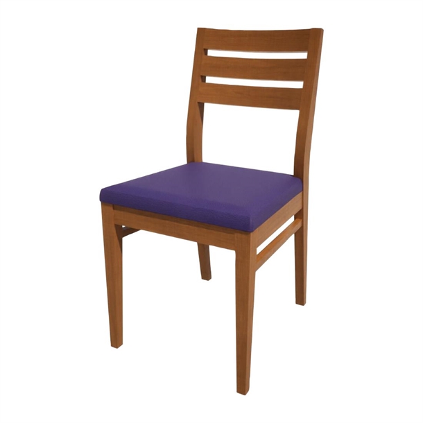 Bolero Bespoke Marty A Side Chair in Blue/Oak (Direct)