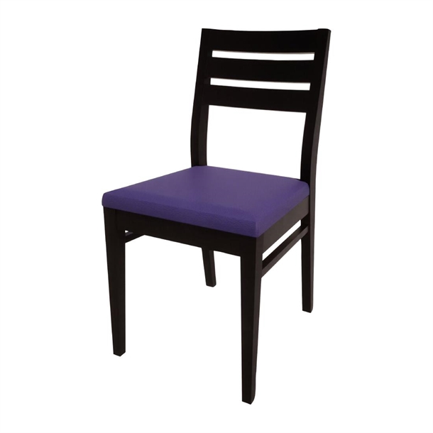 Bolero Bespoke Marty A Side Chair in Blue/Charcoal (Direct)