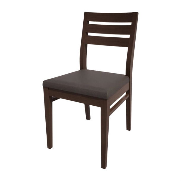 Bolero Bespoke Marty A Side Chair in Anthracite/Wenge (Direct)