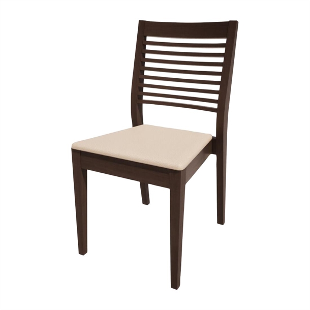 Bolero Bespoke Marty B Stacking Chair in Cream/Wenge (Direct)