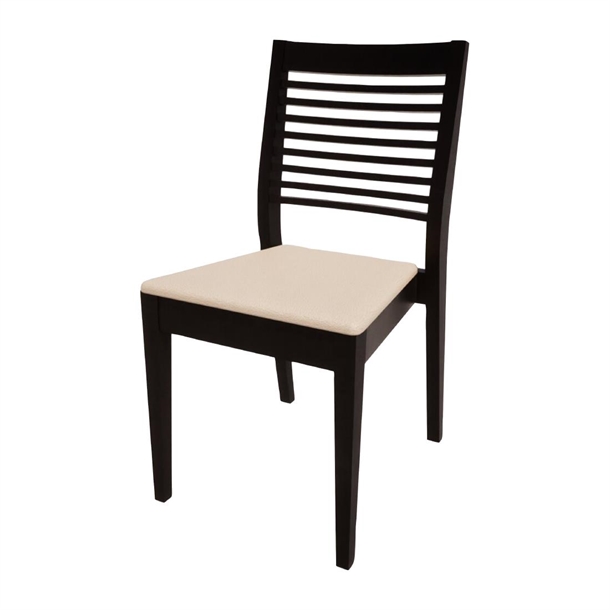 Bolero Bespoke Marty B Stacking Chair in Cream/Charcoal (Direct)