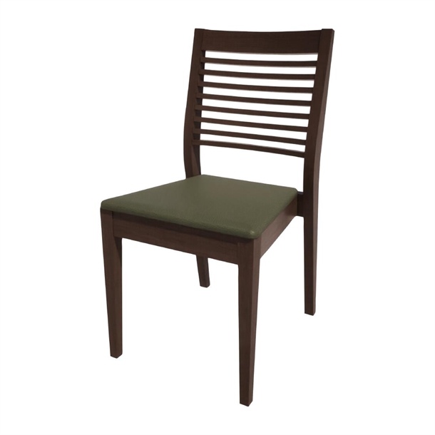 Bolero Bespoke Marty B Stacking Chair in Olive/Wenge (Direct)
