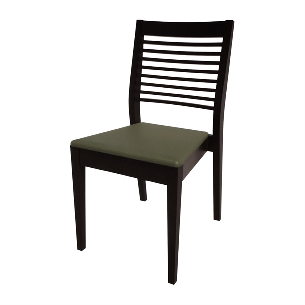 Bolero Bespoke Marty B Stacking Chair in Olive/Charcoal (Direct)