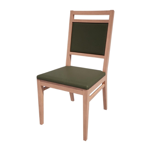 Bolero Bespoke Bia A Side Chair in Olive/Beech (Direct)