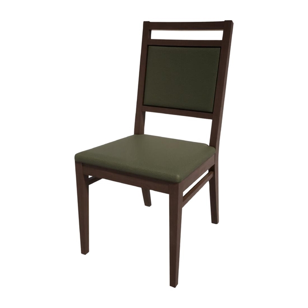 Bolero Bespoke Bia A Side Chair in Olive/Wenge (Direct)