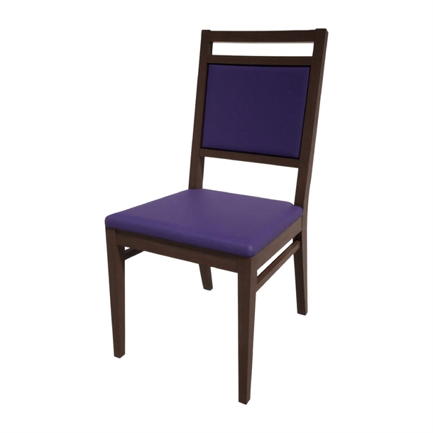 Bolero Bespoke Bia A Side Chair in Blue/Wenge (Direct)