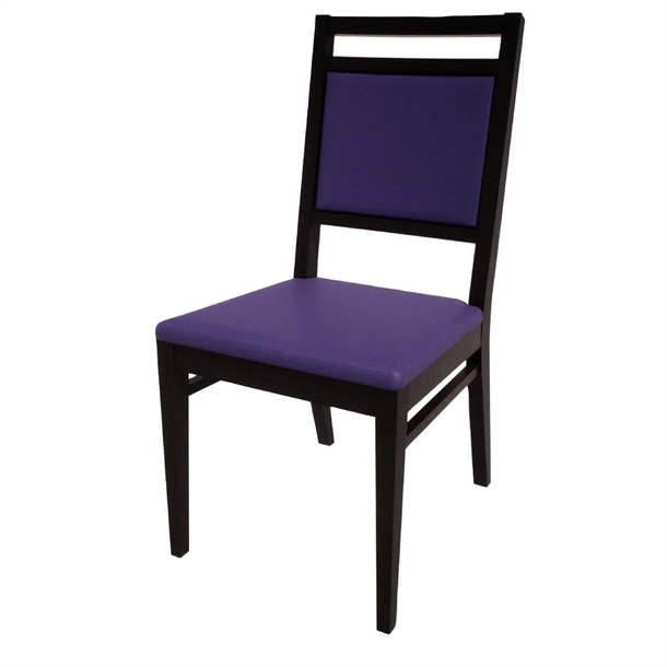 Bolero Bespoke Bia A Side Chair in Blue/Charcoal (Direct)