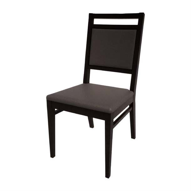 Bolero Bespoke Bia A Side Chair in Anthracite/Charcoal (Direct)