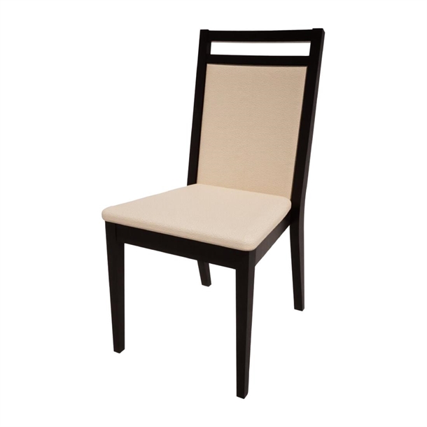 Bolero Bespoke Bia B Stacking Chair in Cream/Charcoal (Direct)