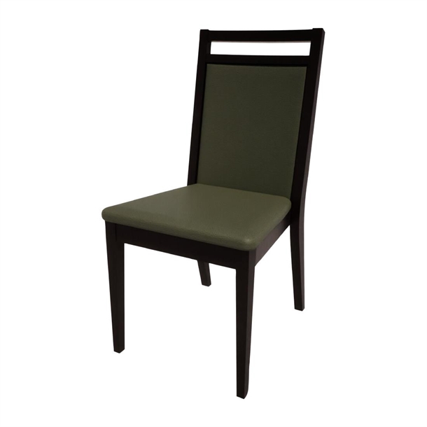 Bolero Bespoke Bia B Stacking Chair in Olive/Charcoal (Direct)