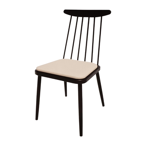 Bolero Bespoke Frank Side Chair in Cream/Charcoal (Direct)