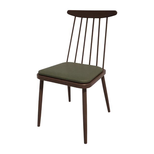 Bolero Bespoke Frank Side Chair in Olive/Wenge (Direct)