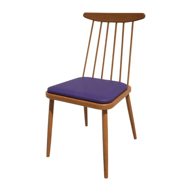 Bolero Bespoke Frank Side Chair in Blue/Oak (Direct)