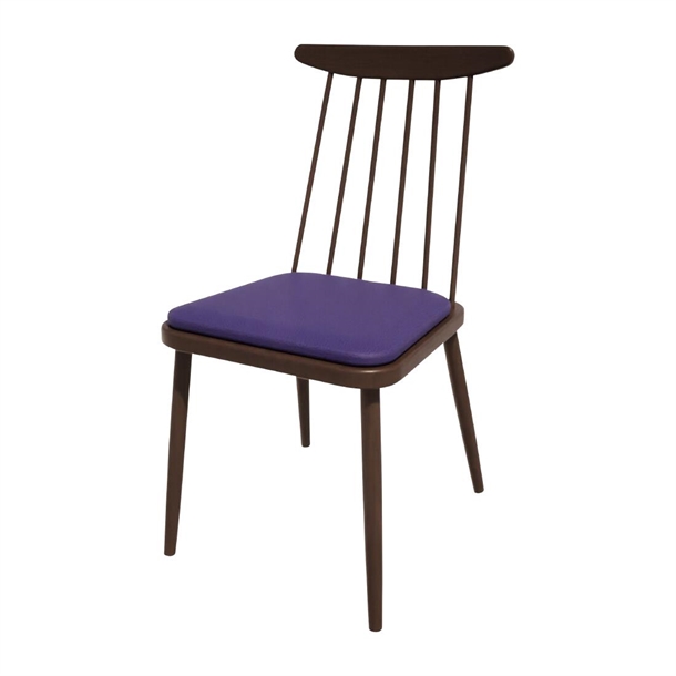 Bolero Bespoke Frank Side Chair in Blue/Wenge (Direct)