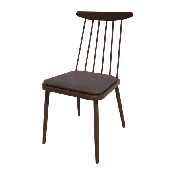 Bolero Bespoke Frank Side Chair in Anthracite/Wenge (Direct)