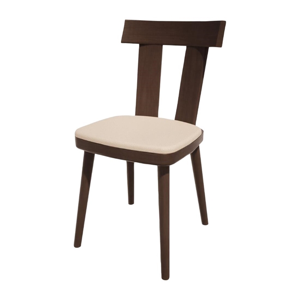 Bolero Bespoke Bamba Side Chair in Cream/Wenge (Direct)