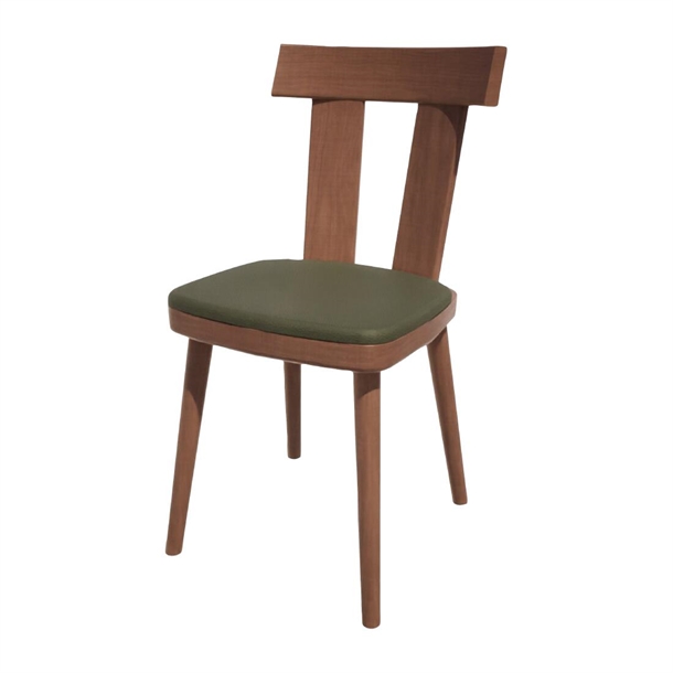 Bolero Bespoke Bamba Side Chair in Olive/Walnut (Direct)