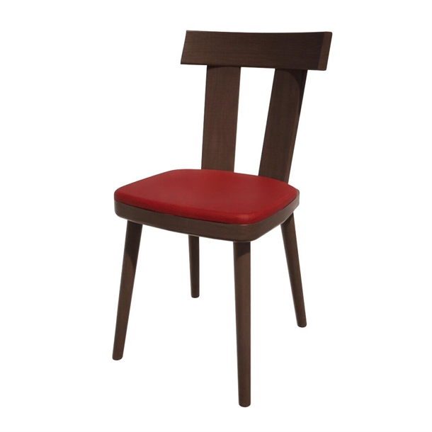Bolero Bespoke Bamba Side Chair in Red/Wenge (Direct)
