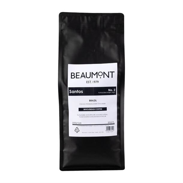Beaumont No.2 Santos Coffee Beans - 1kg